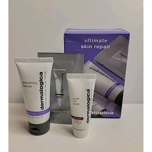 Dermalogica ~ 3 PIECE SET ~ Ultimate Skin Repair Travel Size Cleanser Repair NIB